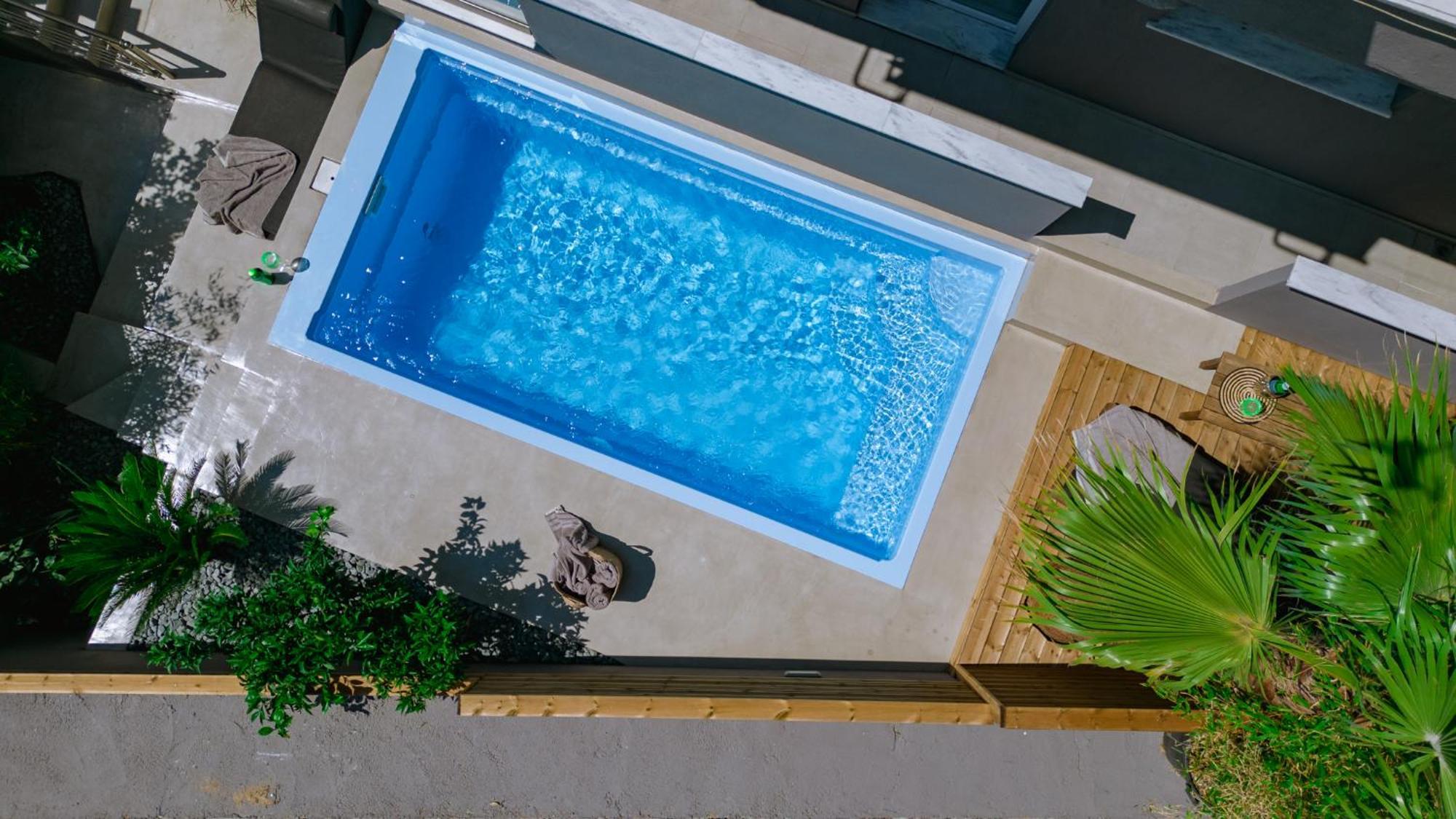 Elia Pool Villa Kavala Bagian luar foto