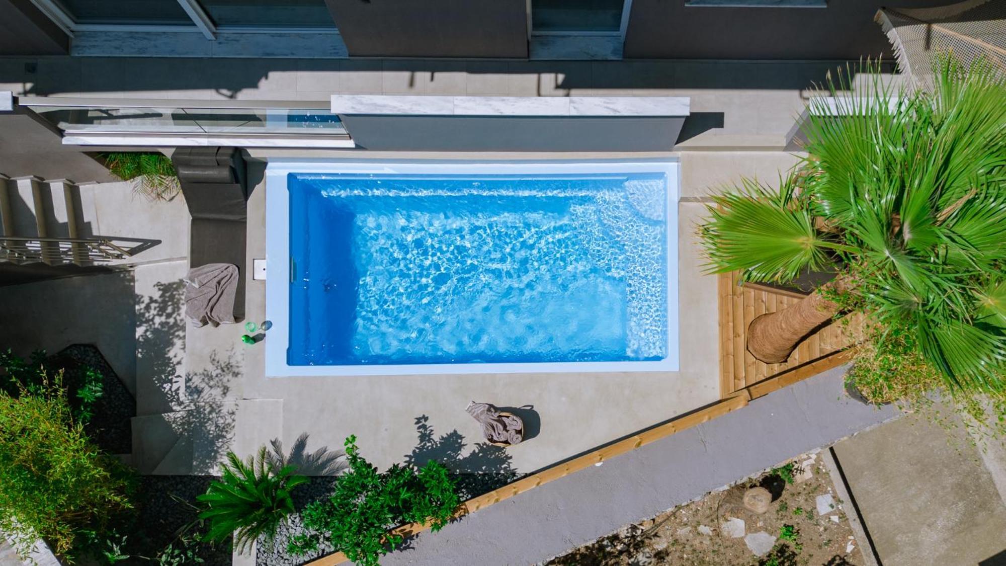 Elia Pool Villa Kavala Bagian luar foto